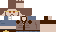 Minecraft skin texture, 64x32 legacy pixels