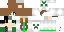 Minecraft skin texture, 64x32 legacy pixels