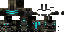 Minecraft skin texture, 64x32 legacy pixels
