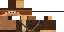 Minecraft skin texture, 64x32 legacy pixels