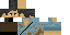 Minecraft skin texture, 64x32 legacy pixels