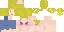 Minecraft skin texture, 64x32 legacy pixels