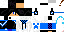 Minecraft skin texture, 64x32 legacy pixels