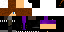 Minecraft skin texture, 64x32 legacy pixels