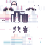Minecraft skin texture, 64x64 pixels