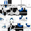 Minecraft skin texture, 64x64 pixels