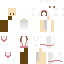 Minecraft skin texture, 64x64 pixels