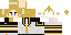 Minecraft skin texture, 64x32 legacy pixels