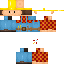 Minecraft skin texture, 64x64 pixels