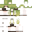 Yellow green Minecraft skin texture, 64x64 pixels