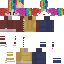 Minecraft skin texture, 64x64 pixels