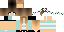 Minecraft skin texture, 64x32 legacy pixels