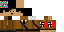 Minecraft skin texture, 64x32 legacy pixels