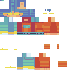 Minecraft skin texture, 64x64 pixels