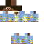 Minecraft skin texture, 64x64 pixels
