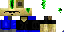 Minecraft skin texture, 64x32 legacy pixels