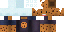 Minecraft skin texture, 64x32 legacy pixels