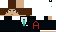 Minecraft skin texture, 64x32 legacy pixels