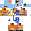 Minecraft skin texture, 64x64 pixels