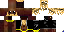Minecraft skin texture, 64x32 legacy pixels