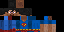 Minecraft skin texture, 64x32 legacy pixels