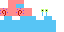 Blue Minecraft skin texture, 64x32 legacy pixels