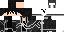 Minecraft skin texture, 64x32 legacy pixels