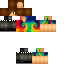 Minecraft skin texture, 64x64 pixels