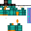 Blue Minecraft skin texture, 64x64 pixels