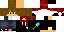 Minecraft skin texture, 64x32 legacy pixels