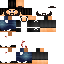 Minecraft skin texture, 64x64 pixels