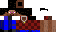 Minecraft skin texture, 64x32 legacy pixels