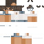 White Minecraft skin texture, 64x64 pixels