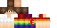 Minecraft skin texture, 64x32 legacy pixels