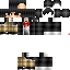 Minecraft skin texture, 64x64 pixels