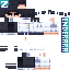 Minecraft skin texture, 64x64 pixels
