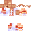 Minecraft skin texture, 64x64 pixels