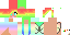 Minecraft skin texture, 64x32 legacy pixels
