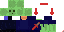 Minecraft skin texture, 64x32 legacy pixels