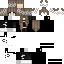 Brown Minecraft skin texture, 64x64 pixels