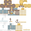 Minecraft skin texture, 64x64 pixels