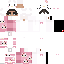 White pink Minecraft skin texture, 64x64 pixels