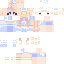 Minecraft skin texture, 64x64 pixels