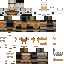 Minecraft skin texture, 64x64 pixels