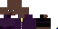 Minecraft skin texture, 64x32 legacy pixels