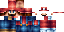 Minecraft skin texture, 64x32 legacy pixels