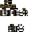 Minecraft skin texture, 64x64 pixels