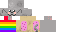 Minecraft skin texture, 64x32 legacy pixels