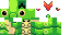 Minecraft skin texture, 64x32 legacy pixels