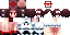 Minecraft skin texture, 64x32 legacy pixels